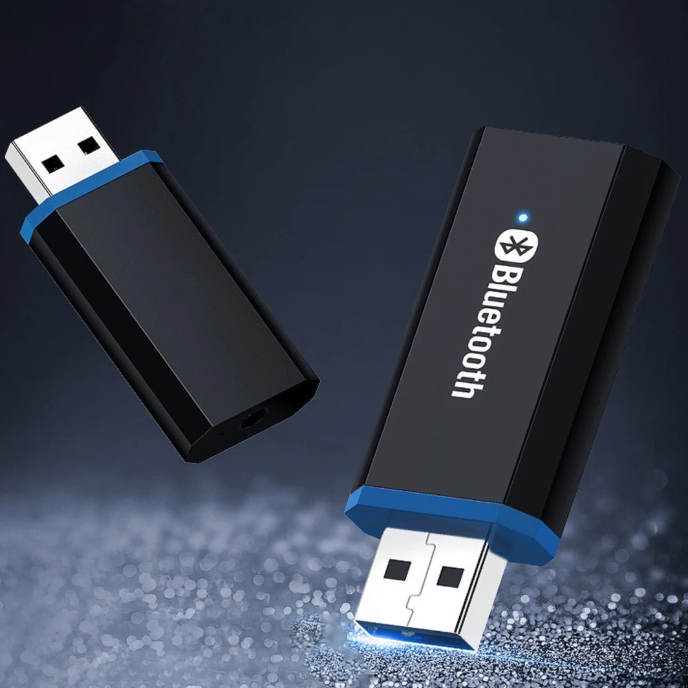 KEBIDU аудио передатчик Bluetooth 5 0 беспроводной USB адаптер 3 мм AUX Стерео Джек кабель для