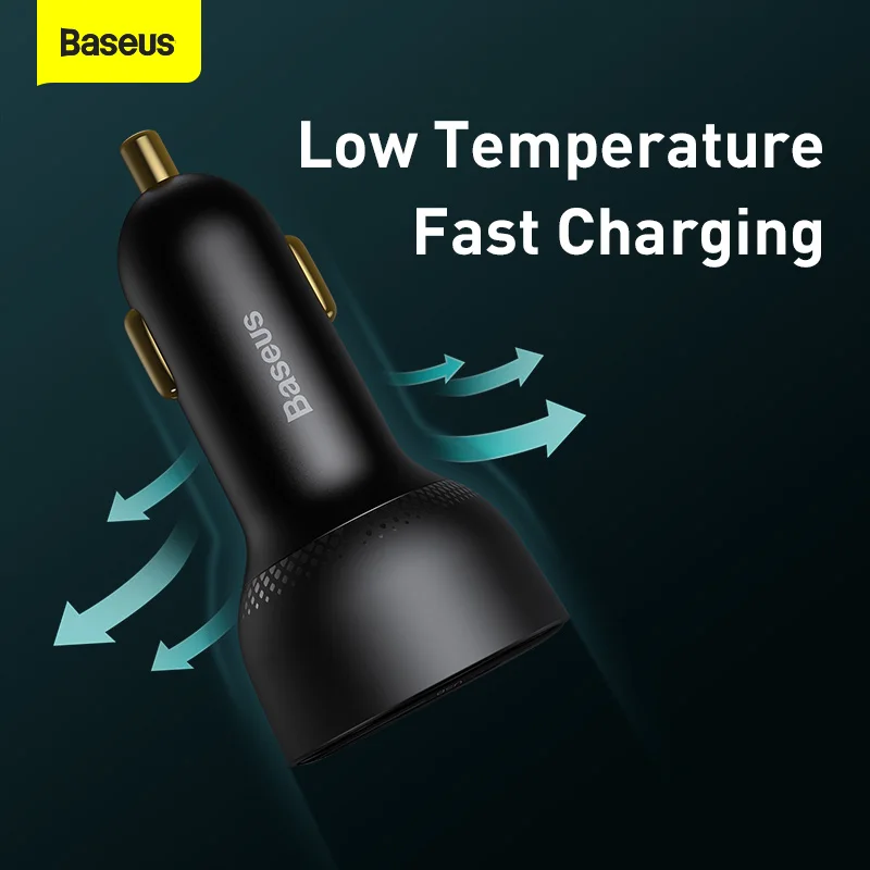 Baseus PD 100W ładowarka samochodowa USB szybkie ładowanie 4.0 QC4.0 QC3.0 typ C USB AUTO ładowarka szybkie ładowanie dla iPhone Xiaomi telefon komórkowy 5 Baseus PD 100W ładowarka samochodowa USB szybkie ładowanie 4.0 QC4.0 QC3.0 typ C USB AUTO ładowarka szybkie ładowanie dla iPhone Xiaomi telefon komórkowy 5