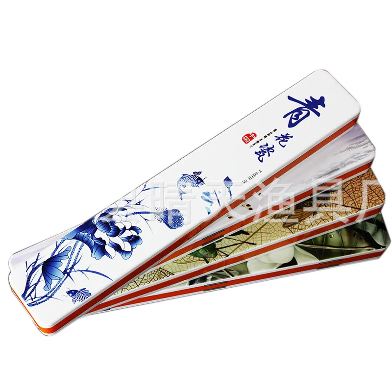 

Coloured Drawing Relief Multi-functional Four Sides Three Layer Float Box Fishing Box ABS Strands Principal Line Box Scissors Ac