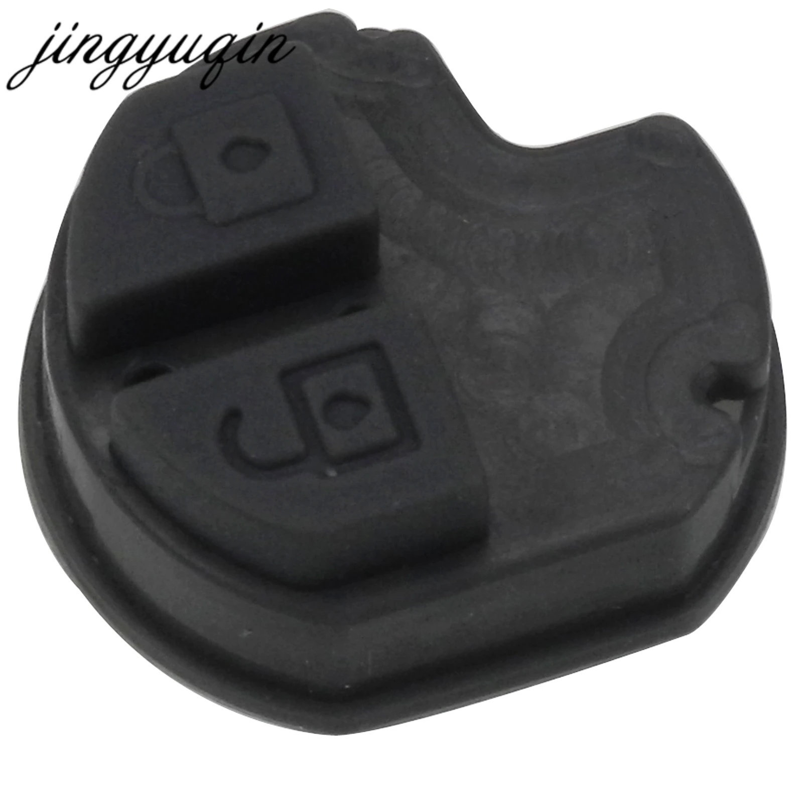 Jingyuqin 2pcs/lot Rubber Pad Remote Car Key Fob Shell Cover 2 Button Key Case Replace for SUZUKI Grand Vitara Swift Liana