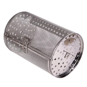 

12 x 18Cm Stainless Steel Oven Rotating Roasting Cage Roasted Coffee Beans Nuts Walnuts Roasted Cage