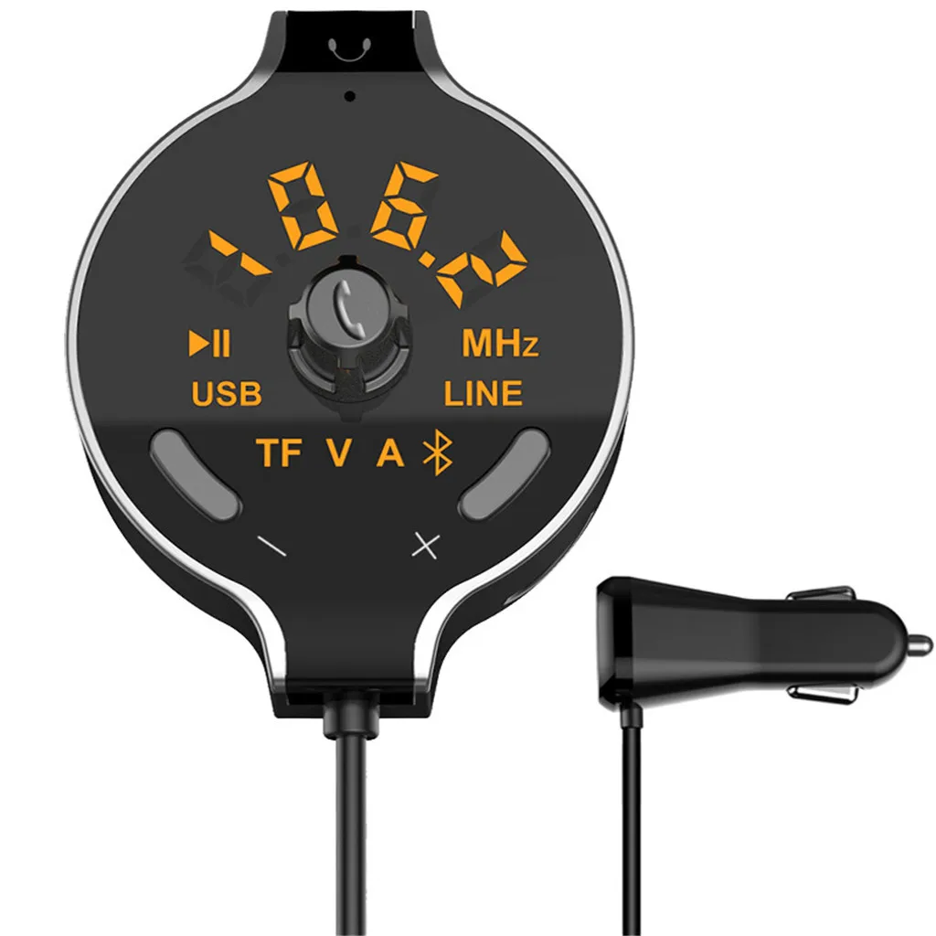 Автомобильное зарядное устройство s для Bluetooth 4,2 Handsfree беспроводной автомобильный fm-передатчик MP3-плеер и Usb зарядное устройство D2