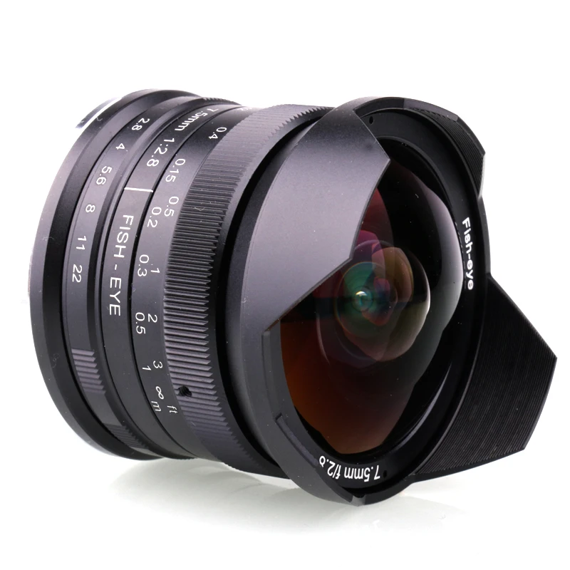 

RISESPRAY 7.5mm F/2.8 Wide Angle Fisheye Lens 180 Degree Multi-coated for for Fujifilm X-T10 X-T2 X-PRO2 X-E2 X-E1 X-M1 X-A2