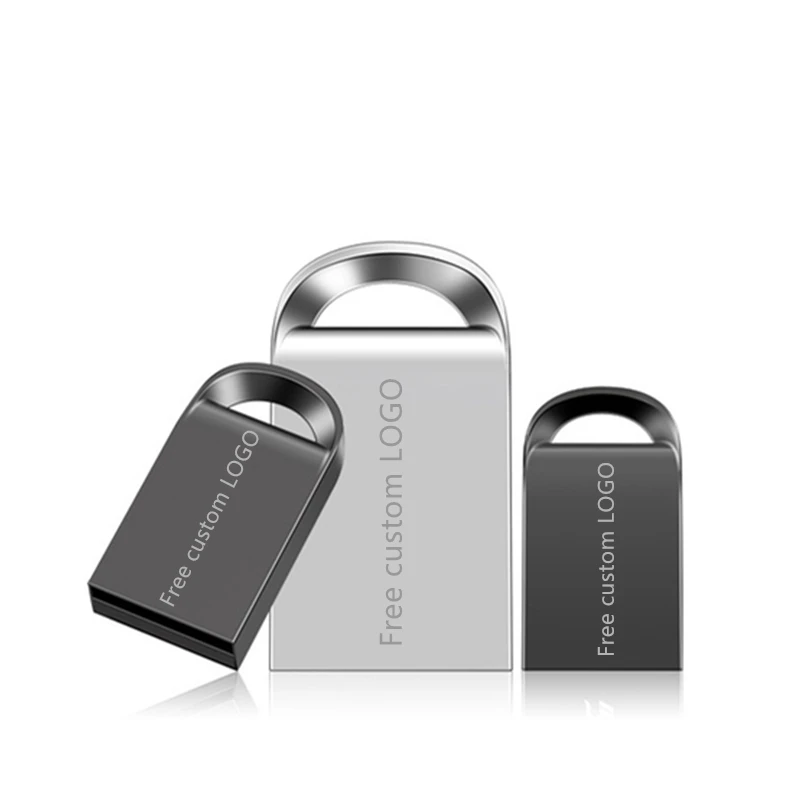 Флеш-накопитель, 4 ГБ, 8 ГБ, водонепроницаемый Usb 2,0, 16 ГБ, USB флеш-накопитель, 32 ГБ, флеш-карта памяти, 64 ГБ, металлический ключ, 128 ГБ, печать логотипа