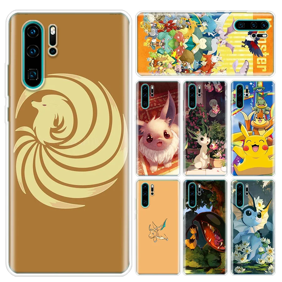 Erilles мультфильм Покемон телефон оболочка мягкий для huawei P30 P20 P10 Lite Pro P Smart Z 2019 mate 30 10