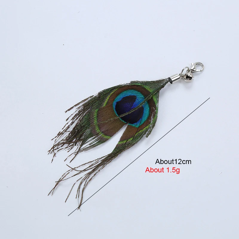 Cat Toy Feather Replacement Head Bells Feather Freely Change Combinations Multi-type For Cat Stick Telescopic Rod DIY Tools 