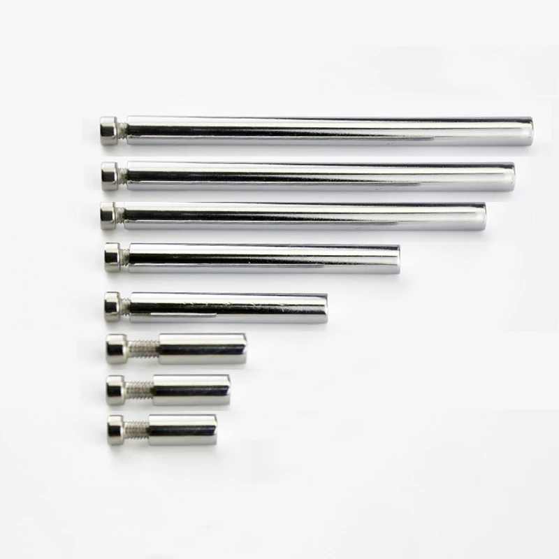 Wholesale 500PCS Solid Metal Advertising Nails Barrel Screws Acrylic Billboard Glass Standoffs Pins for 4~8mm / 8~12mm Thickness |