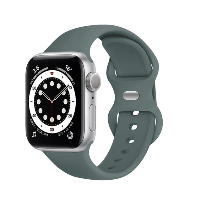 Silicone Strap For Apple Watch Band 44mm 42mm Rubber Smart Watch Wrist iWatch Series 5 4 3 2 1 40mm 38mm Accessories