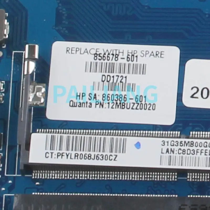 For HP Omen TPN-Q173 15-AX 15-ax250wm Laptop Motherboard