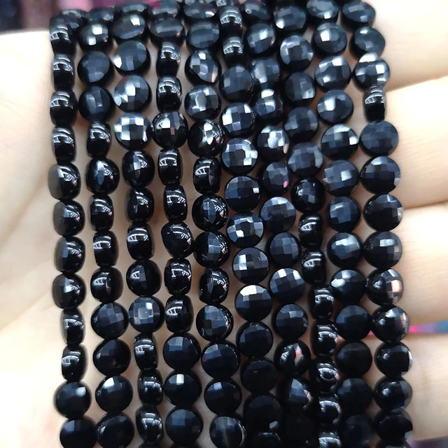 Black Chalcedony Natural Stone  Black Onyx Beads Natural Stone - Natural  Black Green - Aliexpress