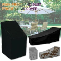 6 Size Black Outdoor Waterproof Cover Garden Furniture Rain Cover Chair Sofa Protection Rain Dustproof Woven Polyester Convenien 2