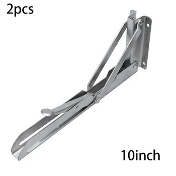 

Foldable Stainless Steel Bracket Rack Shelf Stand Anti Rust Home Decoration Folded Down Home Organization