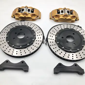 

Jekit JK5200 4 pots brake caliper kit disc rotors 330*28mm for volks wagen golf 6/MK5/CC Octavia Bora 1.8T front wheel rim 17''