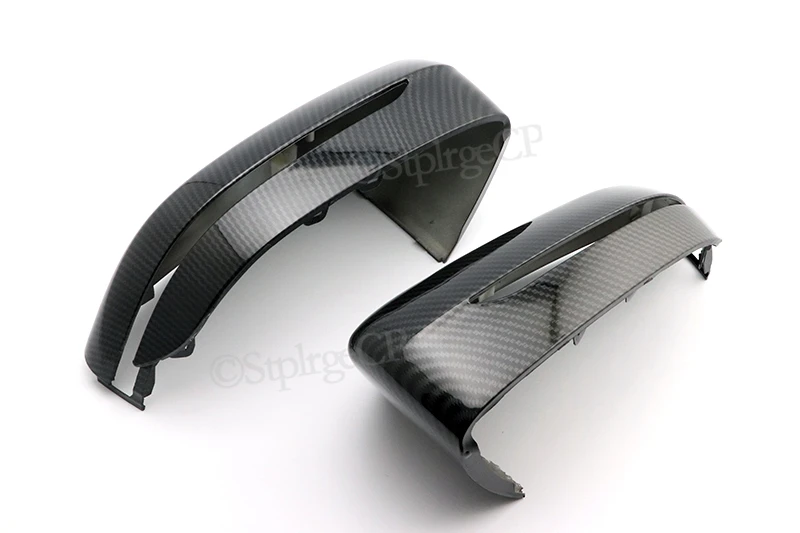 bug shields 2pcs For BMW 6 Series GT 630i 640i G32 2017 2018 2019 2020 Car premium black carbon fiber rear view mirror cover replacement front fender car