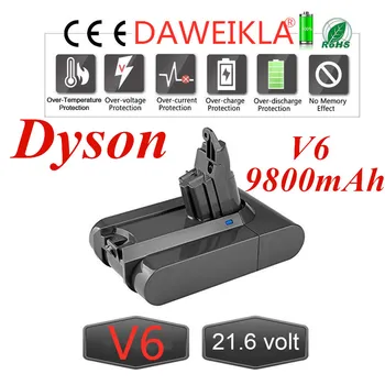 

2020 V6 9800mAh 21.6V 9.8Ah Li-ion Battery for DC58 DC59 DC61 DC62 DC74 SV09 SV07 SV03 965874-02 Vacuum Cleaner Battery