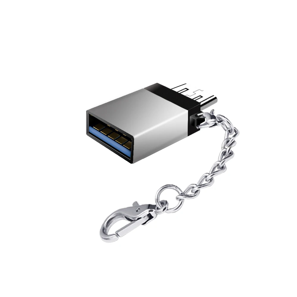 Случайный цвет подходит для Android шнур для связки ключей USB OTG адаптер микроotg адаптер U диск мышь и Адаптер клавиатуры с цепочкой