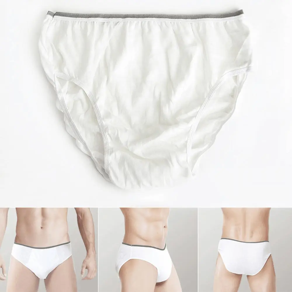 

A Box Of Disposable Paper Underwear For Outdoor Travel Panties Cotton Breathable Low Waist Briefs Comfortable Underwear Male