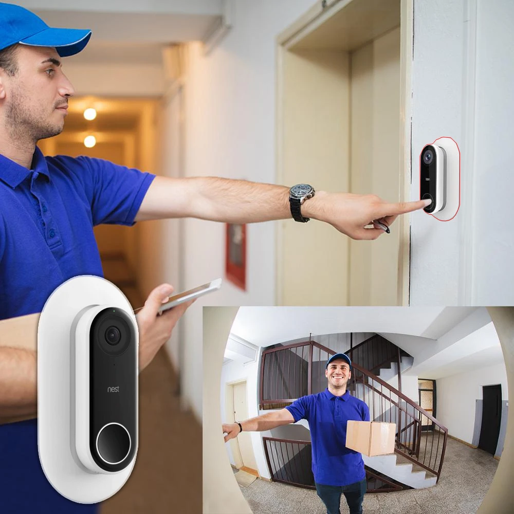 

Nest Hello Wall Plate Protective Case Compatible with Adjustable Wedge Double Coated UV Resistant Hard ABS Matt Finish