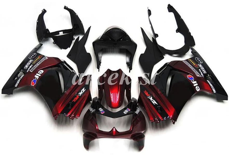 4 подарки ABS Обтекатели комплект подходит для Kawasaki Ninja 250 EX250 ZXR250 2008- 08 09 10 11 12 13 14 Кузов Набор красный черный эльф