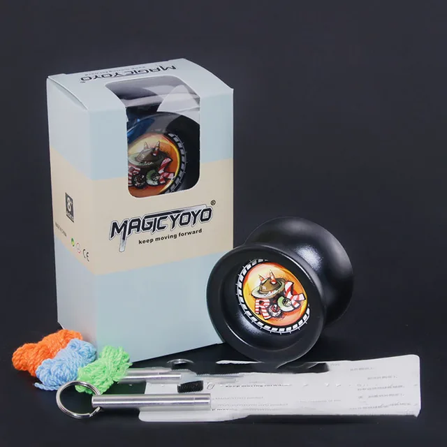 MAGICYOYO T9 Novice Advanced Professional Yoyo Responsive Aluminum Alloy Fancy Yoyo Kids Toy Gift Free Advanced Accessories 2