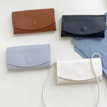 

2020 New Women Thin Envelope Bag Youth Mini Crossbody Phone Bag Female Cover Bag Korean Lady Shoulder Bag PU Leather Whole Sale
