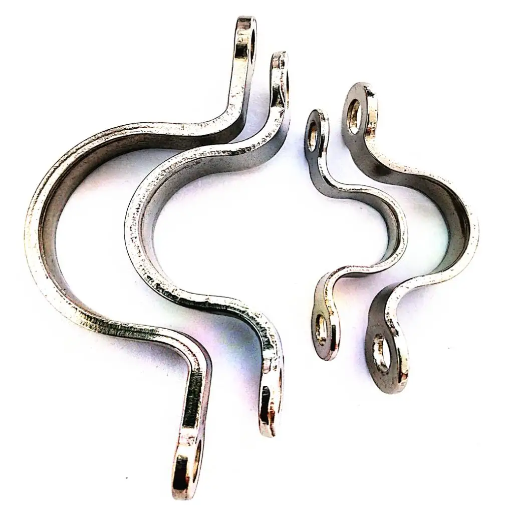 1pc 316 Stainless Steel Top Pad Eye Strap Footman's Deck Loop Boat Hook Canopy for Bimini Top Strap Kayak Rigging Strap