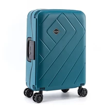 Популярный PP на колёсиках универсальные колеса для мужчин и женщин на колесиках, чемодан TSA кодовый замок светильник путешествия чемодан PP 220/24/28 дюймов