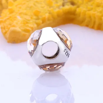 

Authentic 925 Sterling Silver Beads New Three Side Opal Creative Beads Fit Original Pandora Bracelet For Women Diy Jewelry