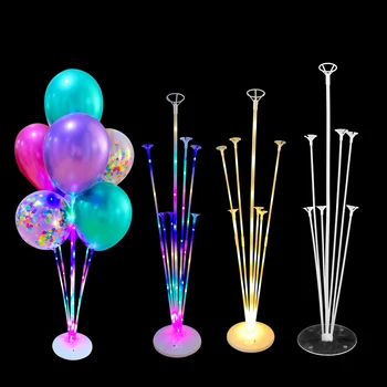 

7tube Balloon Stand Display Stand Happy Birthday Wedding Party Decoration Balloon Arch Stand Floating Balloon Support Rod Column