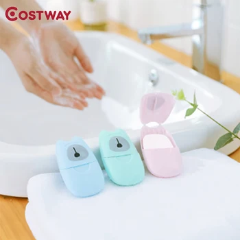 

Costway Travel Disposable Soap Cartons Pack Soap Tablet Clean Slice Portable Hand Wash Tablets Small Soap Tablet Mini Soap Paper