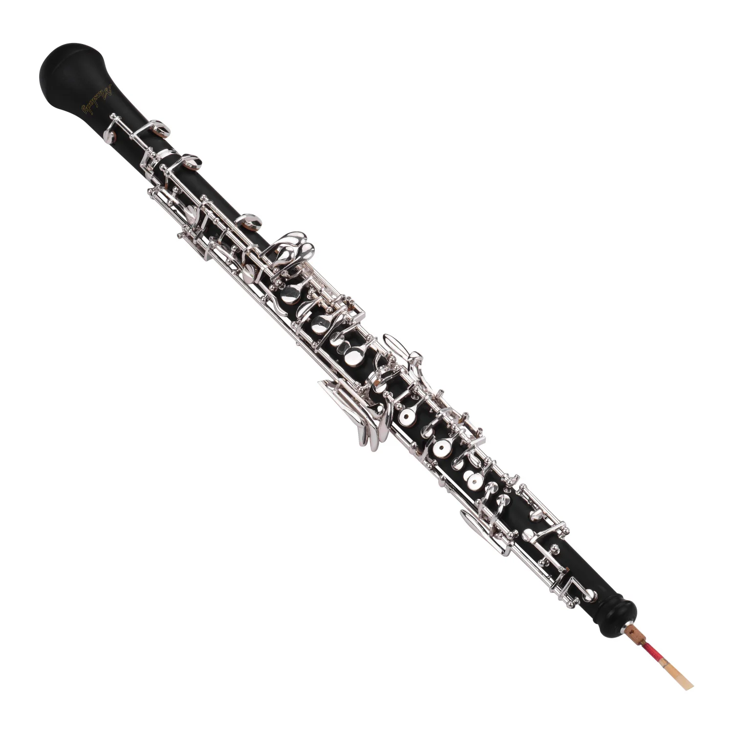 Muslady Профессиональный oboe C Ключ полуавтоматический стиль никелированные ключи деревянный духовой инструмент с гобо Рид перчатки, Чистящая салфетка