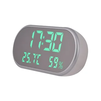 

Multi-Function High-Definition LED Thermometer Car Clock Hygrometer Mirror Alarm Clock Gift