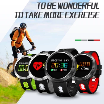 

Smart Bracelet Waterppoorf with Heart Rate Blood Pressure Weather Message Remind Fitness Wristband Smart Watch for Android IOS