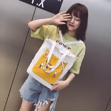 Холщовая Сумка женская на плечо в японском стиле INS женский студенческий рюкзак в Корейском стиле универсальный большой емкости сумка для переноски