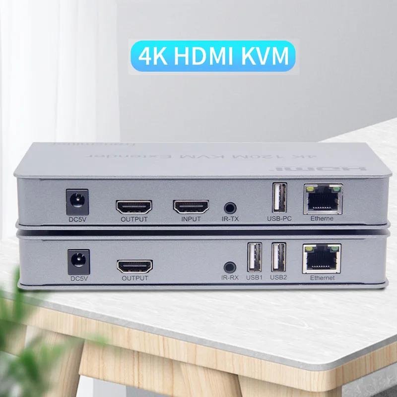 HDMI вход 4K 120M KVM удлинитель передатчик cat6 поддержка HCP4k 30 Гц сенсорный экран с loop out