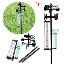 Садовая уличная метеостанция, метеоизмерительный прибор, инструмент для измерения ветра и дождя, термометр TP899
