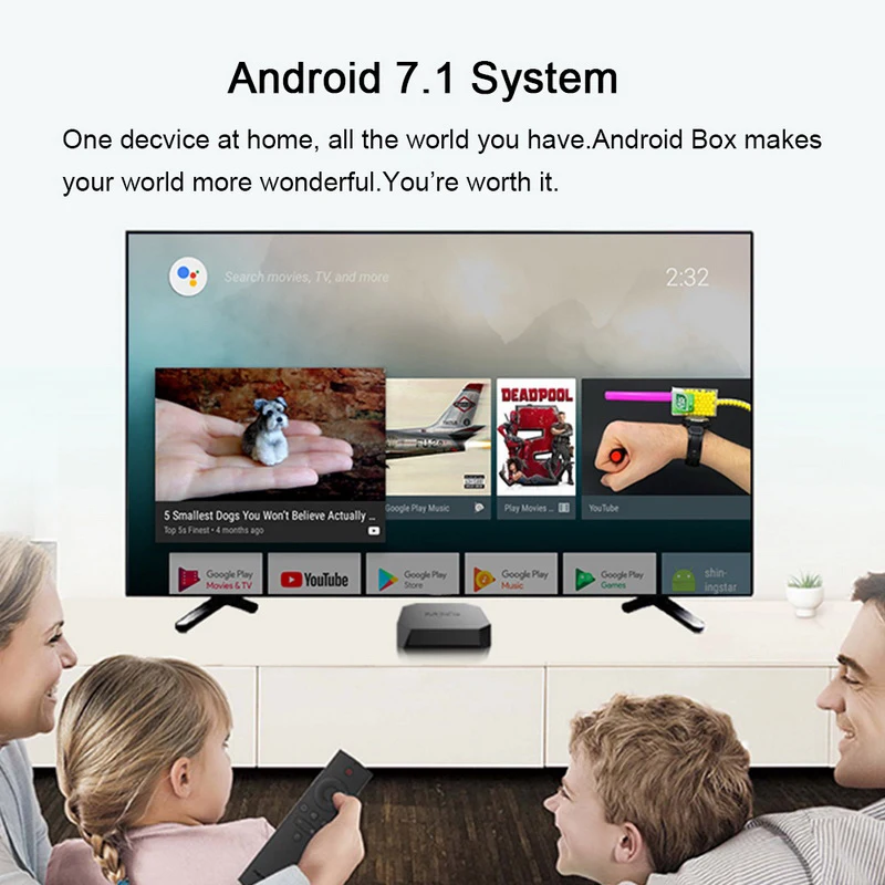 Умный блок для ТВ mxq PRO 4K Android 7,1 ТВ приставка Amlogic S905W Core 2 Гб 16 Гб H.265 4K PRO 2,4 ГГц WiFi медиаплеер телеприставка