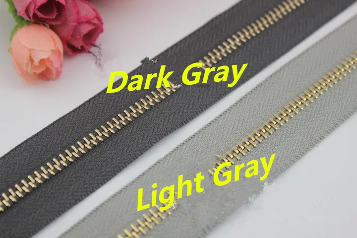 2 ярда(180 см) Meetee 5# открытые металлические медные молнии DIY Швейные Инструменты на молнии для одежды сумки Джинсы Обувь Ремонт Аксессуары A7-2 - Цвет: Dark Gray