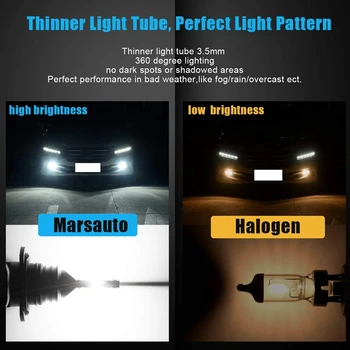 

9140 9145 H10 Led Fog Light Bulb, H10 Led Fog Lamp High Power Csp-Y11, Cool White 6500K (Pack Of 2)