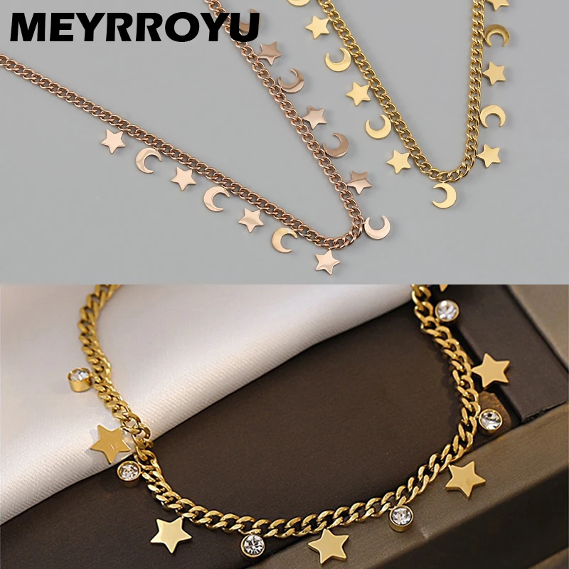 Stainless Steel Necklace Bracelet Sets Women Stainless Steel Jewelry
