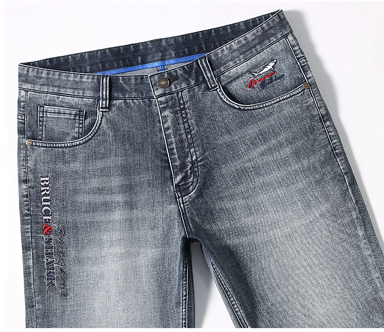 Calças curtas masculinas de verão, calça jeans