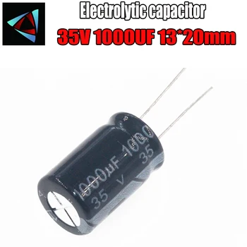 

4PCS Higt quality 35V 1000UF 13-20mm 1000UF 35V 13*20 Electrolytic capacitor