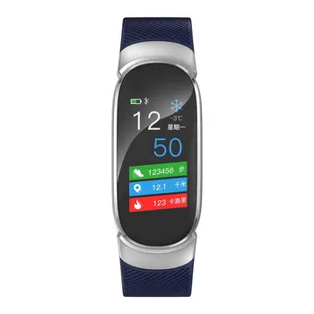

QW16 Female Color Screen Heart Rate Blood Pressure Blood Oxygen Monitoring Weather Display Waterproof Ladies Smart Bracelet