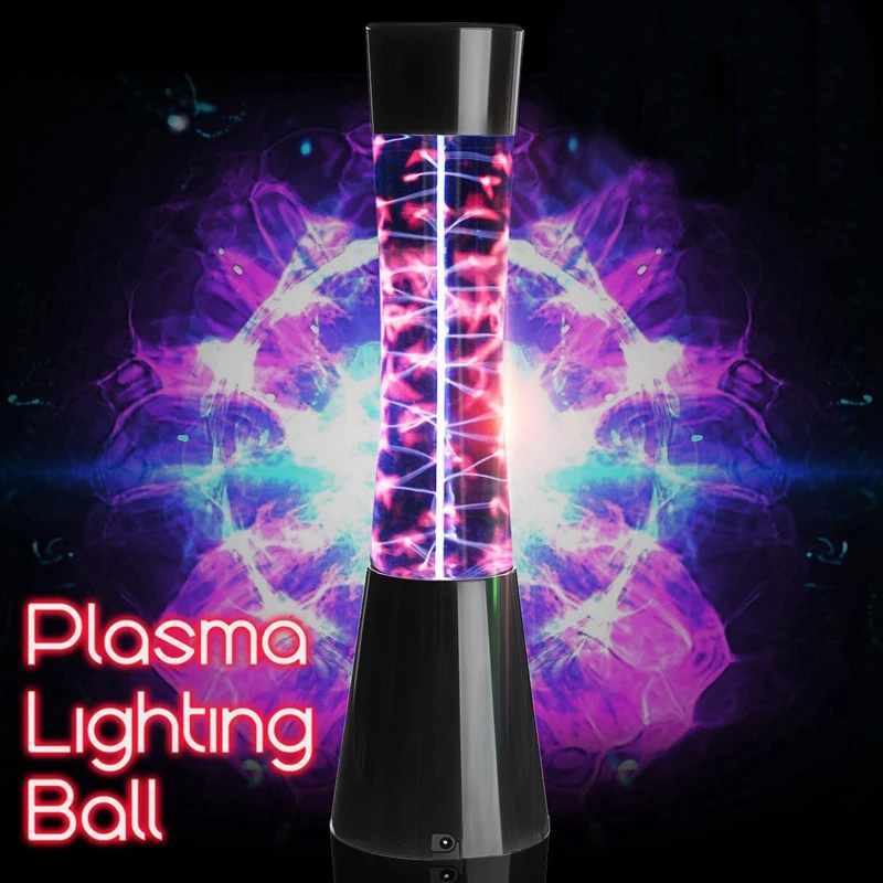 

Magic Light Ball Plasma Ball Electrostatic Ball Sensor Light Electrostatic Ion Light Magic Crystal Black Glass + Abs Us Plug