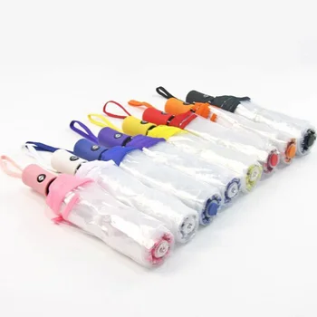 

Automatic Transparent Paraguas folding Umbrella Rain Women Men Sun Rain Auto Paraguas Compact Windproof Style Clear umbrella