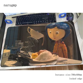 

coraline mousepad gamer 70x40cm High-end gaming mouse pad large hot sales notebook pc accessories laptop padmouse ergonomic mat