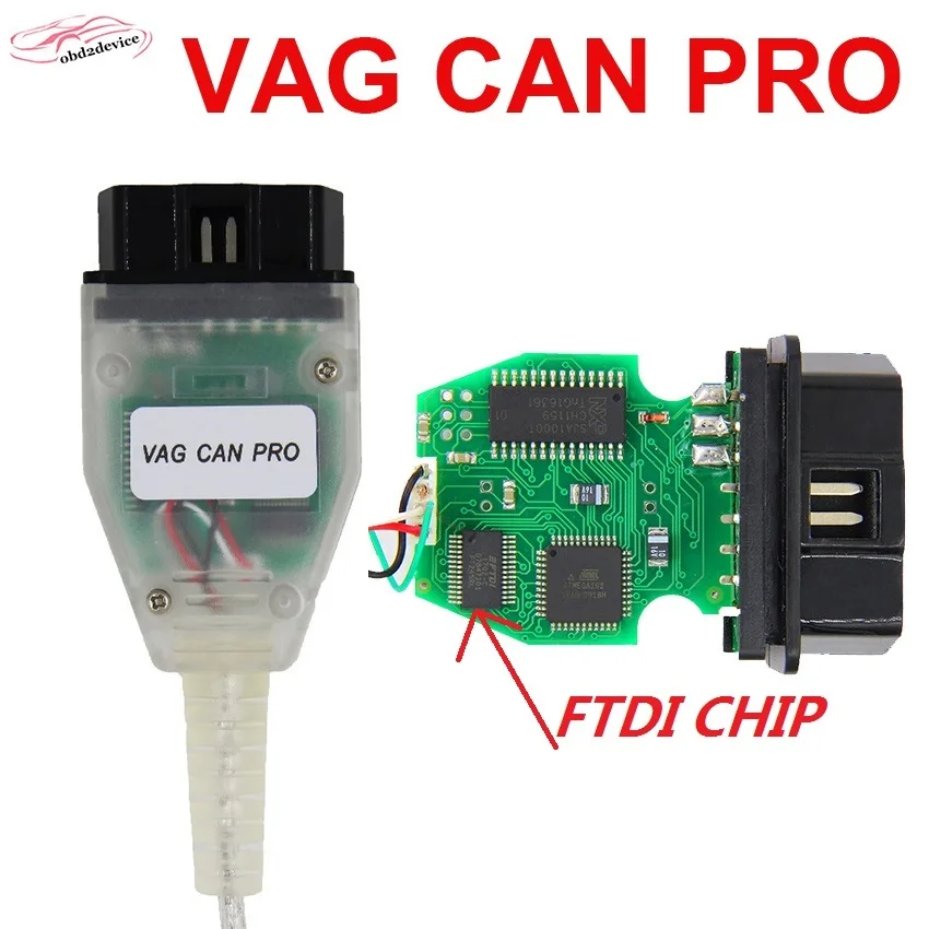 VAG CAN PRO V5.5.1 с чипом FTDI FT245RL VCP OBD2 Диагностический USB кабель KKL 409 Поддержка Can Bus UDS K Line