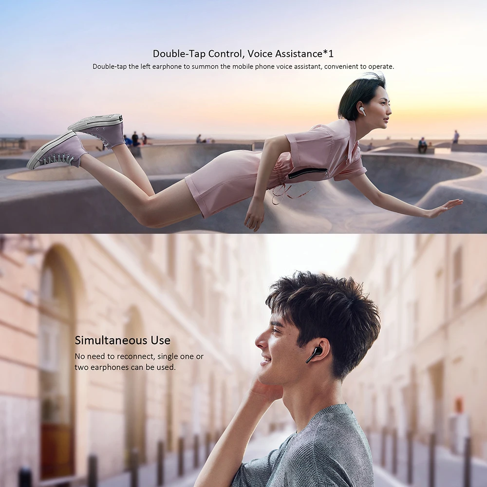 HUAWEI FreeBuds Lite/Enjoy беспроводные наушники стерео наушники водонепроницаемые IP54 наушники голосовое Сенсорное управление Bluetooth наушники