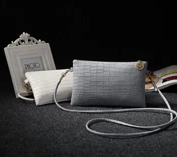 

2020 Summer Women Messenger Bags Retro Crocodile Pattern Bag Leather Handbags Vintage Split PU Shoulder Bag Small Flap Crossbody