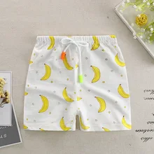 Новая Детская летняя одежда унисекс повседневные Хлопковые Штаны для маленьких мальчиков короткие брюки для маленьких девочек